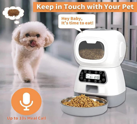 3.5L Automatic Pet Feeder with Voice Programmable Timer